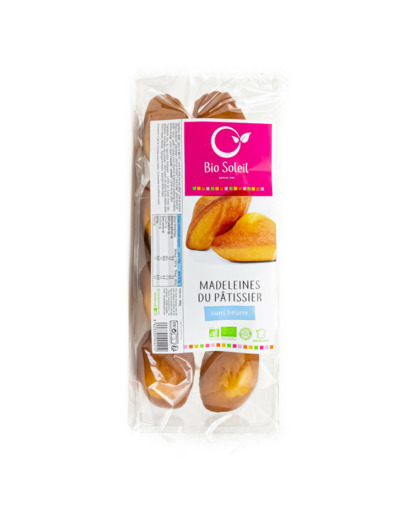 Madeleines du Pâtissier Sans Beurre Bio 180g