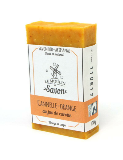 savon solide Cannelle-orange-100g-Le moulin à savon