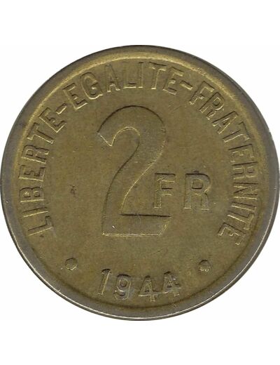 FRANCE 2 FRANCS PHILADELPHIE 1944 TTB+