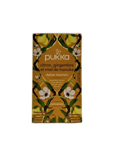 Infusion Citron Gingembre Et Miel De Manuka Bio 40g