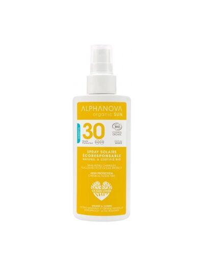 Crème solaire haute protection SPF 30 spray 125ml