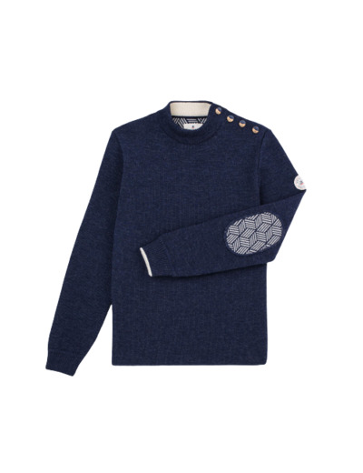 Pull ROYAL MER Gildas Bleu Moyen Chiné