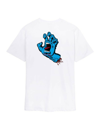 Tee shirt SANTA CRUZ Screaming Hand Chest White