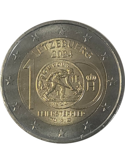 LUXEMBOURG 2024 2 EURO FEIERSTEPPLER UNC