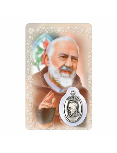 Carte-prière avec insertion PADRE PIO- espagnol