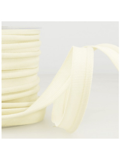 Simple passepoil Ecru 519C51 8mm 100%polyester le mètre 519C51