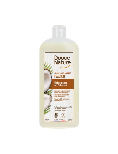 Shampoing douche evasion Noix de Coco des Philippines 1L