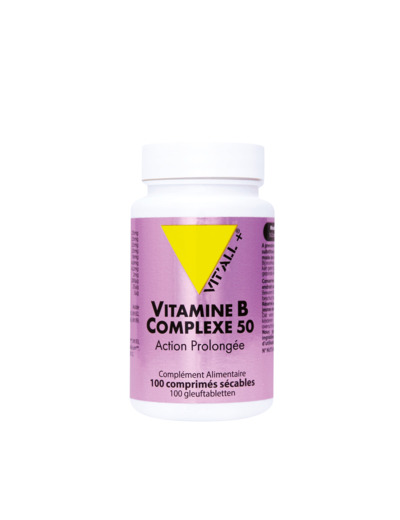 Vitamine B Complexe 50 Action Prolongée-100 gélules + Vit'all