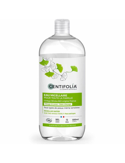 EAU MICELLAIRE 500ML CENTIFOLIA BIO PAR