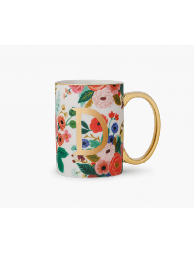 Mug Garden Party Lettres D  - Rifle Paper Co