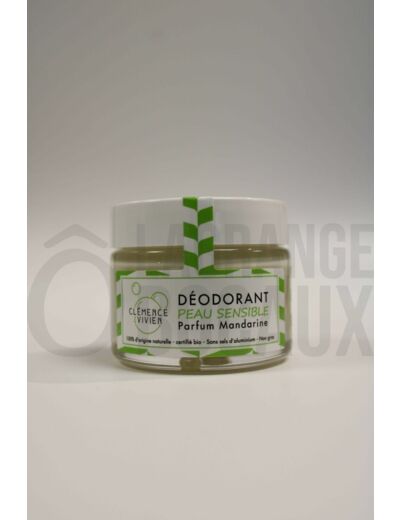 Déodorant naturel peau sensible Mandarine - Clémence et Vivien - Bio
