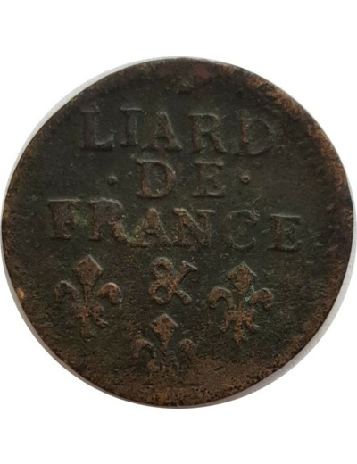 LOUIS XIV (1643-1715) LIARD DE FRANCE 1699 & (Aix) TB+
