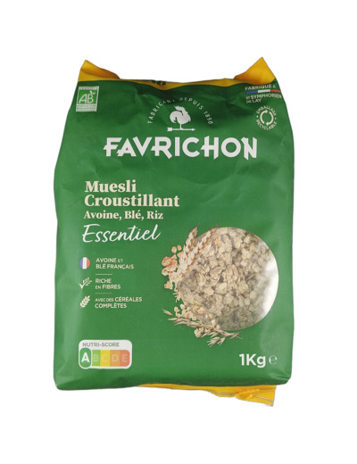 Muesli Croustillant Essentiel 1kg Bio