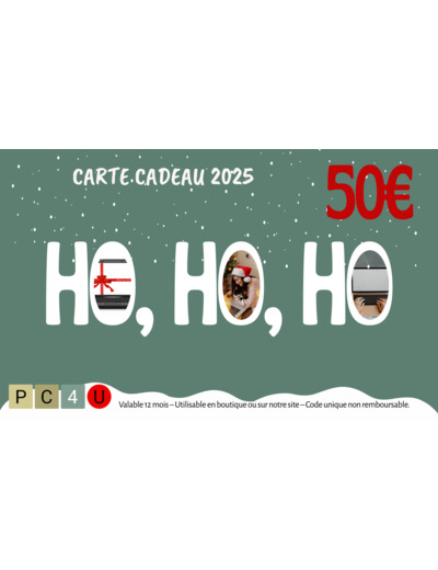 Bon Cadeau 50 € – PC4YOU
