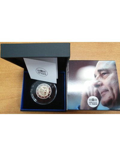 FRANCE 2022 2 EURO COMMEMORATIVE JACQUES CHIRAC B.E