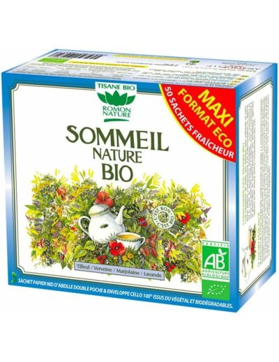 Tisane sommeil nature 50x1.6g Romon Nature