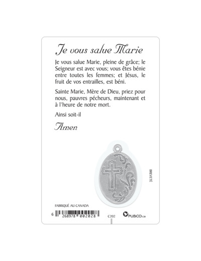 Carte-prière avec insertion VIERGE MIRACULEUSE - néerlandais