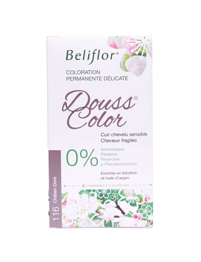 Coloration Permanente Douss Color 116 Châtain Doré 131ml