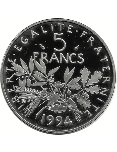 FRANCE 5 FRANCS ROTY 1994 BE