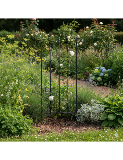 Treillage jardin fer plantes 46x108cm