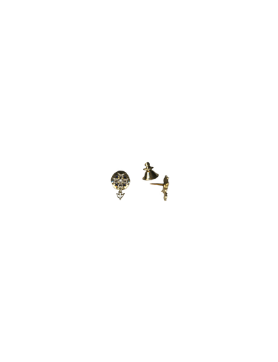 Pin's Doré Email Croix Huguenote