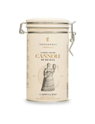 Boite Métal Cannoli Cappuccino 200g