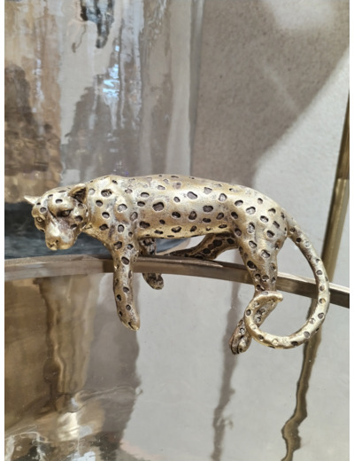 Suspension Léopard doré