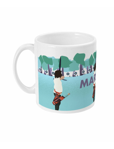 Tasse ou mug tir à l'arc "'L'archère " - personnalisable