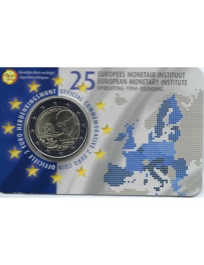 BELGIQUE 2019 2 EURO COMMEMORATIVE E.M.I COINCARD VERSION FLAMAND