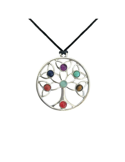 Pendentif Arbre de Vie 7 chakras