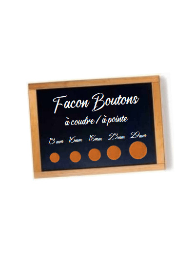 Facon / réalisation de boutons à coudre 16mm FACBOUCOOU16MM