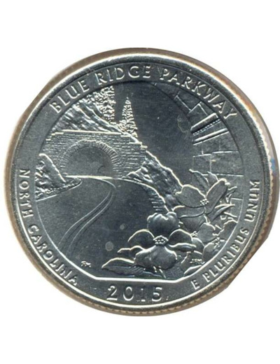 AMERIQUE (U.S.A) 1/4 DOLLAR 2015 D BLUE RIDGE PARKWAY SUP