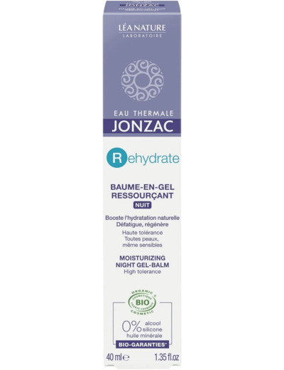 Baume gel nuit H20 booster 40ml Jonzac - REhydrate+