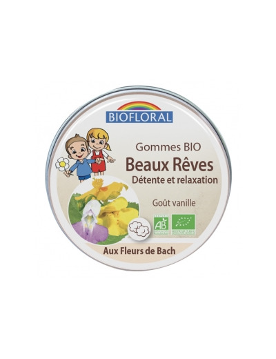 Gommes Beaux Rêves détente et relaxation goût vanille 45g