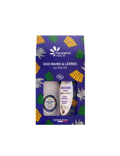 Duo baume à lèvres et crème mains Karité