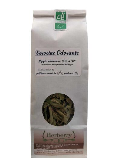 Tisane de Feuilles de Verveine Bio-15g-Herberry