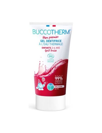 Buccotherm dentifrice protection enfant 2 à 6 ans goût fraise 50ml