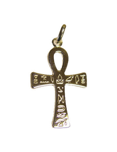 Croix en Plaqué Or 35mm - HIÉROGLYPHES