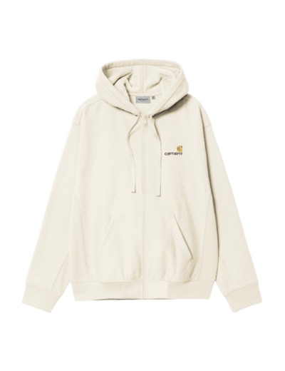 Sweat Zippé CARHARTT WIP American Script Jacket Natural