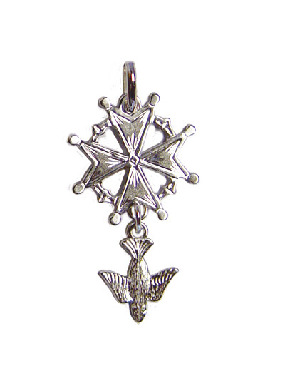 Croix Huguenote en Argent 925 - 20mm