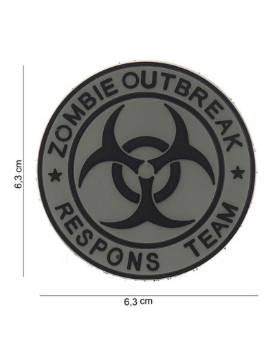 Badge "Zombie outbreak respons team" (gris)