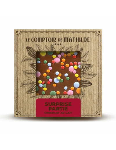 Tablette Surprise partie - Chocolat lait - 80G