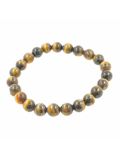 Bracelet œil de tigre 8mm