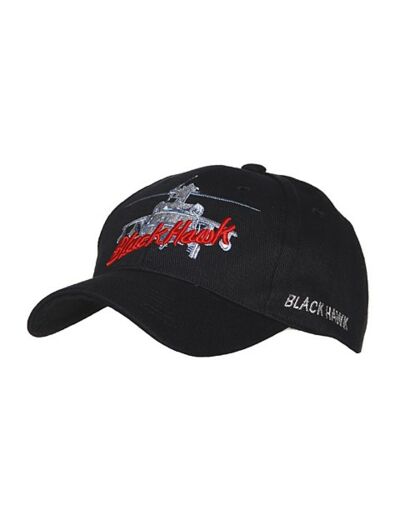 Casquette Baseball brodée Black Hawk