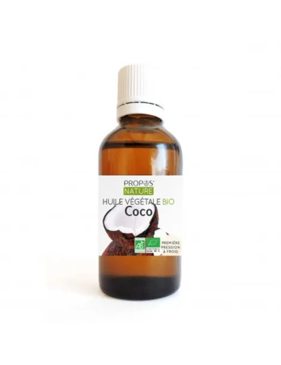 Huile végétale de Coco vierge Bio AB “coco-nucifera” Propos Nature 50ml*