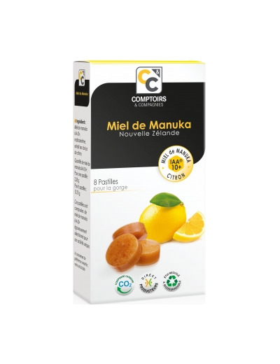 Pastilles 100% Miel de Manuka IAA10 et Jus de Citron 27g