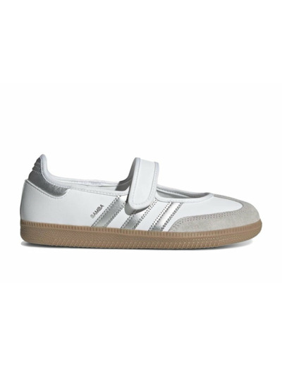 adidas Samba Jane White Silver Metallic (Femme)