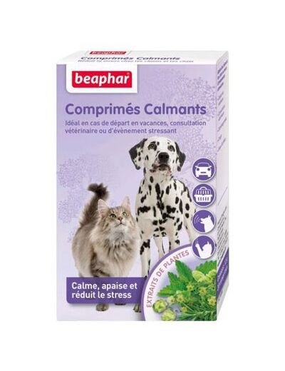 Comprimés calmants aux plantes pour chiens et chats - x20