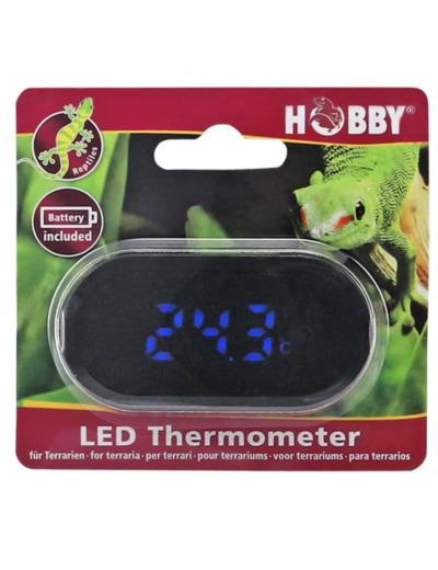 Thermomètre LED pour terrarium