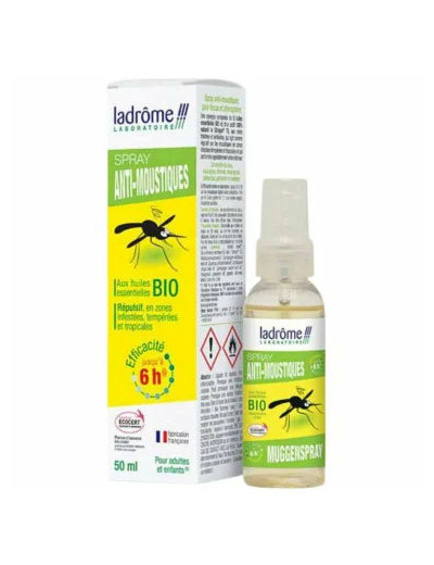 Spray Anti-moustiques aux Huiles Essentielles Bio-50ml-Ladrôme